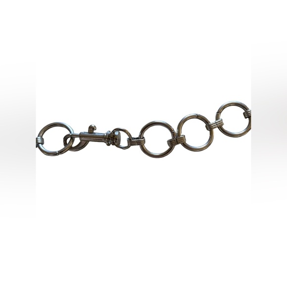 Brandy Melville Circle Ring Silver Chain Belt - Picture 9 of 9